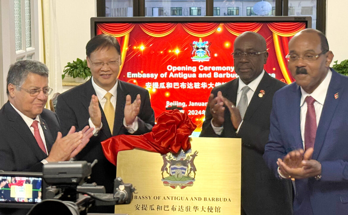 Prime Minister Gaston Browne Graces Grand Opening Celebration of Antigua and Barbuda Embassy in Beijing